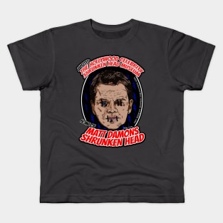 The Hollywood Celebrity Shrunken Head Museum - Matt Damon Kids T-Shirt